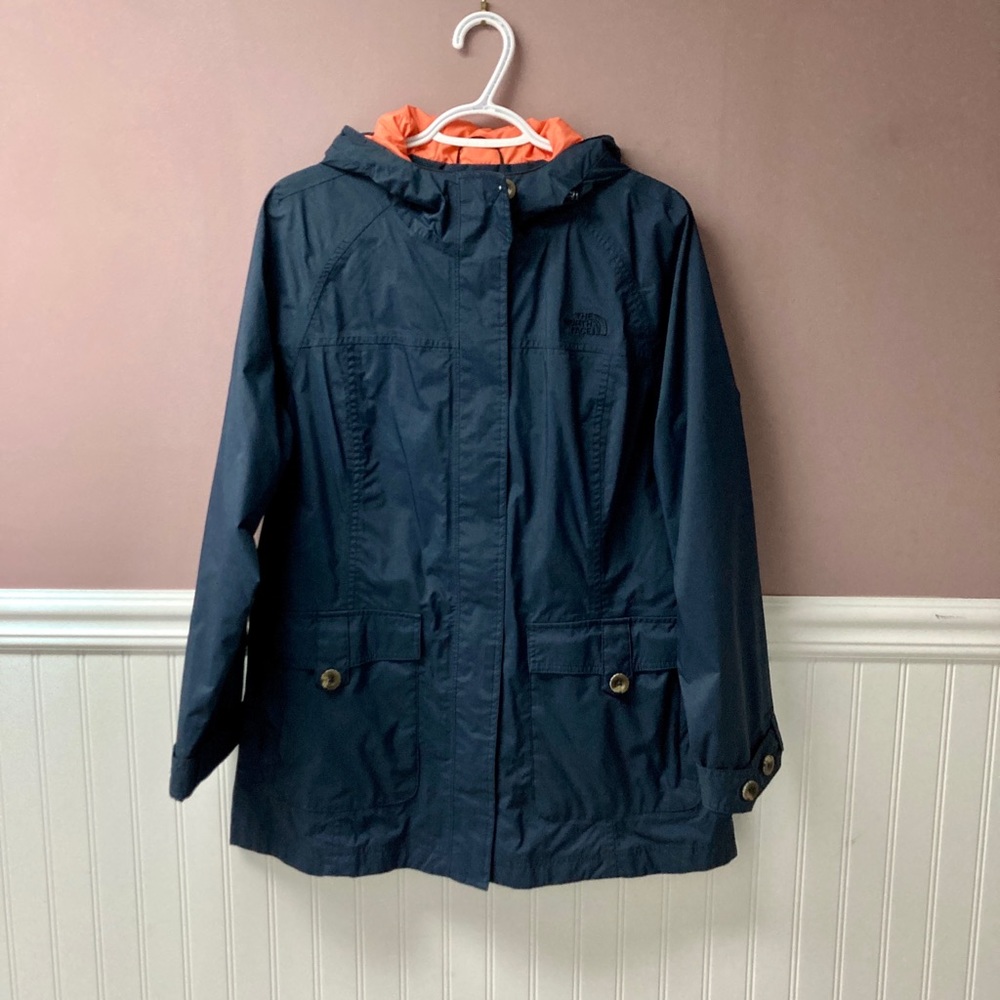 The North Face navy windbreaker